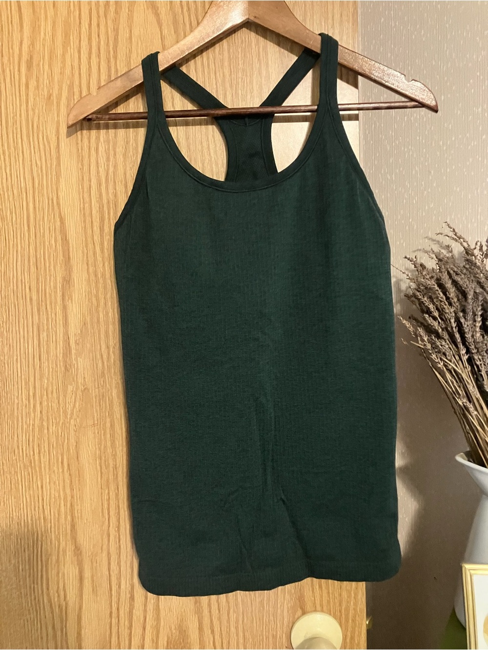 🍋lululemon athletica Ebb to Street tank - Dark Green - women’s sz 10